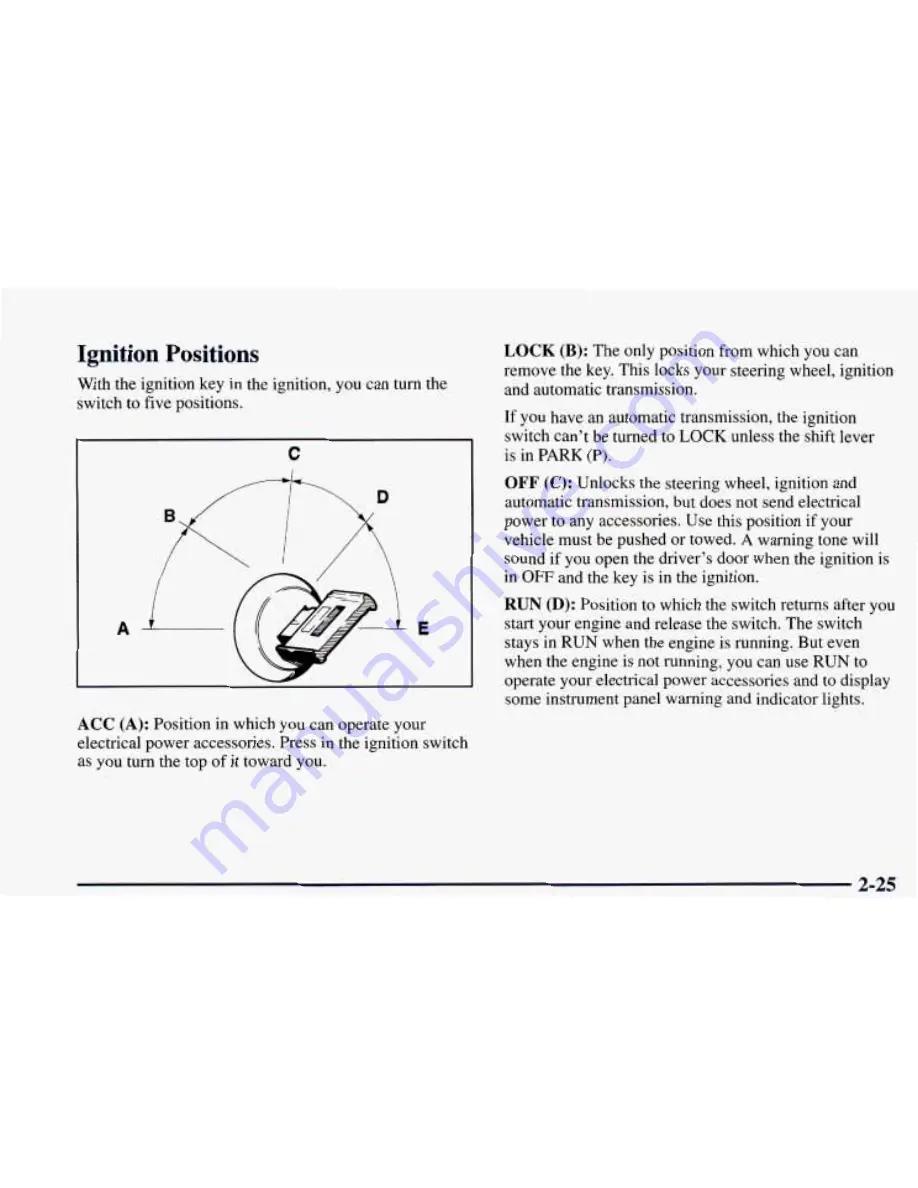 Chevrolet 1998 Camaro Owner'S Manual Download Page 93