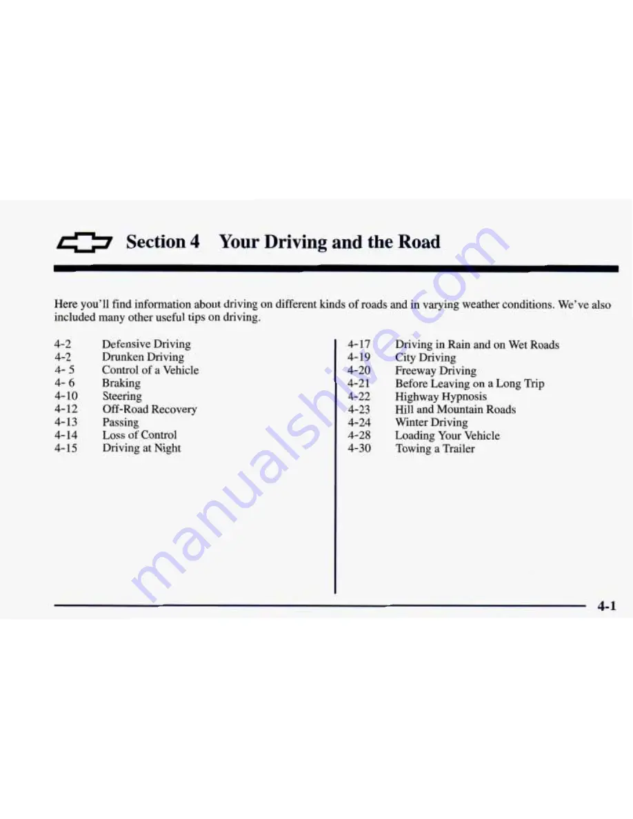 Chevrolet 1998 Camaro Owner'S Manual Download Page 181