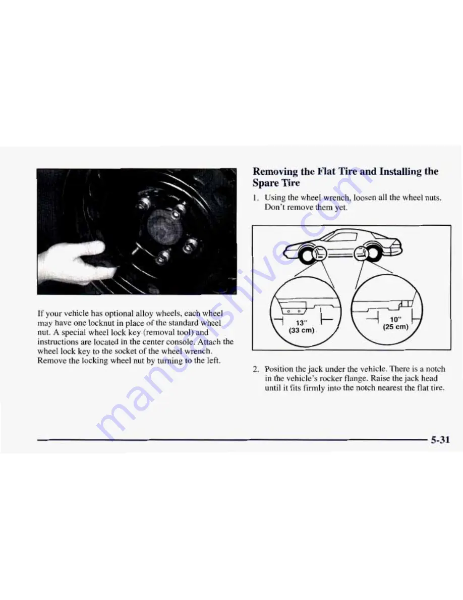 Chevrolet 1998 Camaro Owner'S Manual Download Page 249