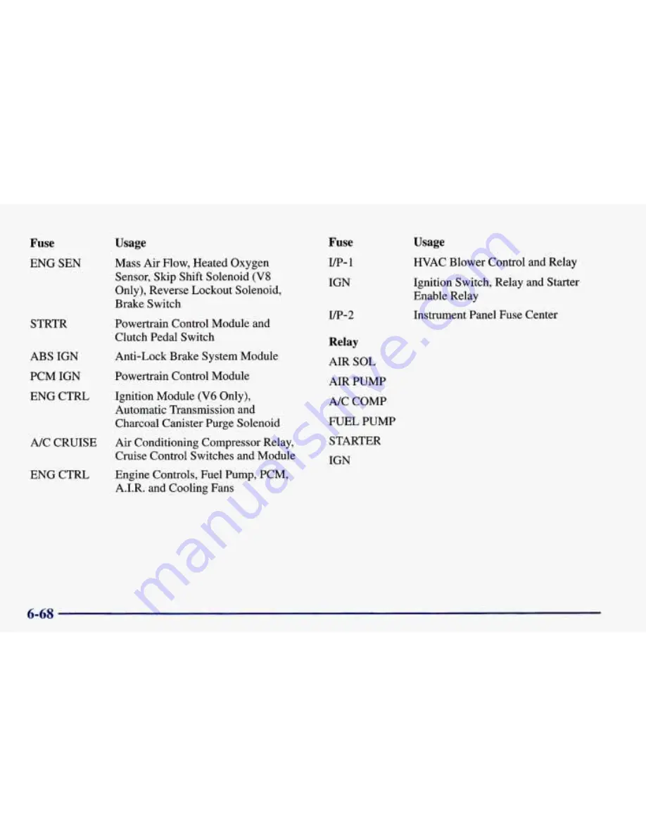 Chevrolet 1998 Camaro Owner'S Manual Download Page 326