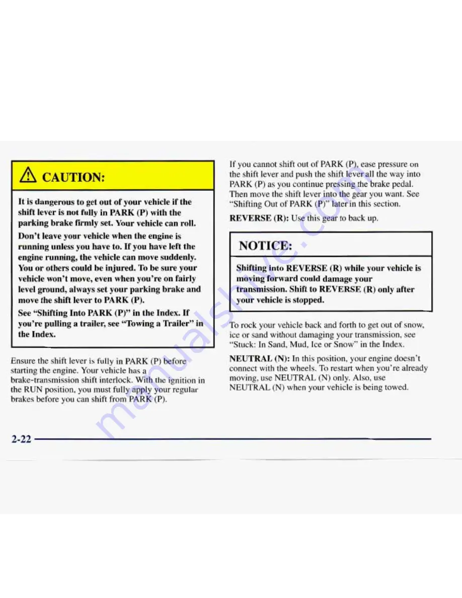 Chevrolet 1998 Express Owner'S Manual Download Page 93