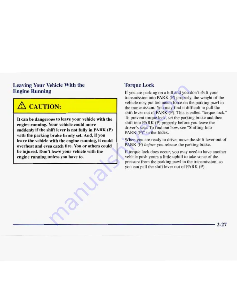 Chevrolet 1998 Express Owner'S Manual Download Page 98