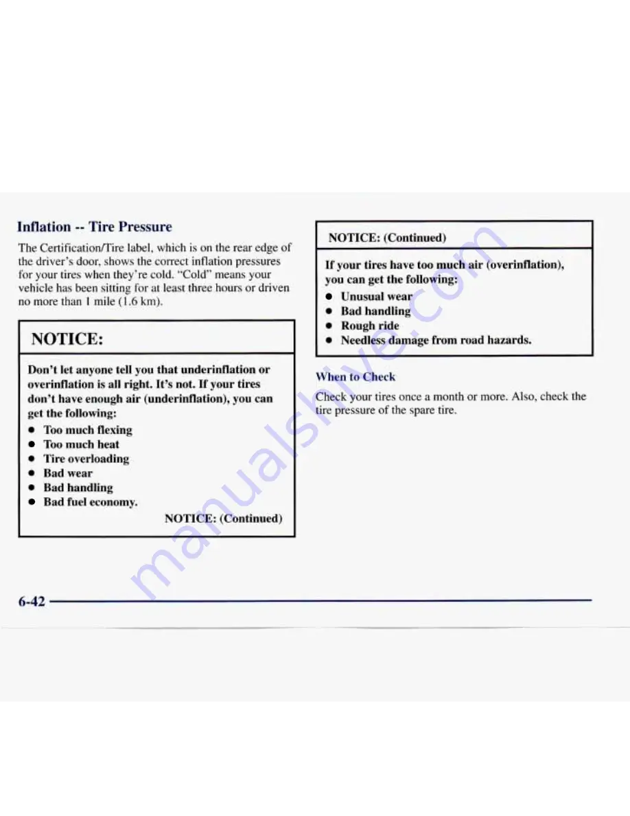 Chevrolet 1998 Express Owner'S Manual Download Page 281