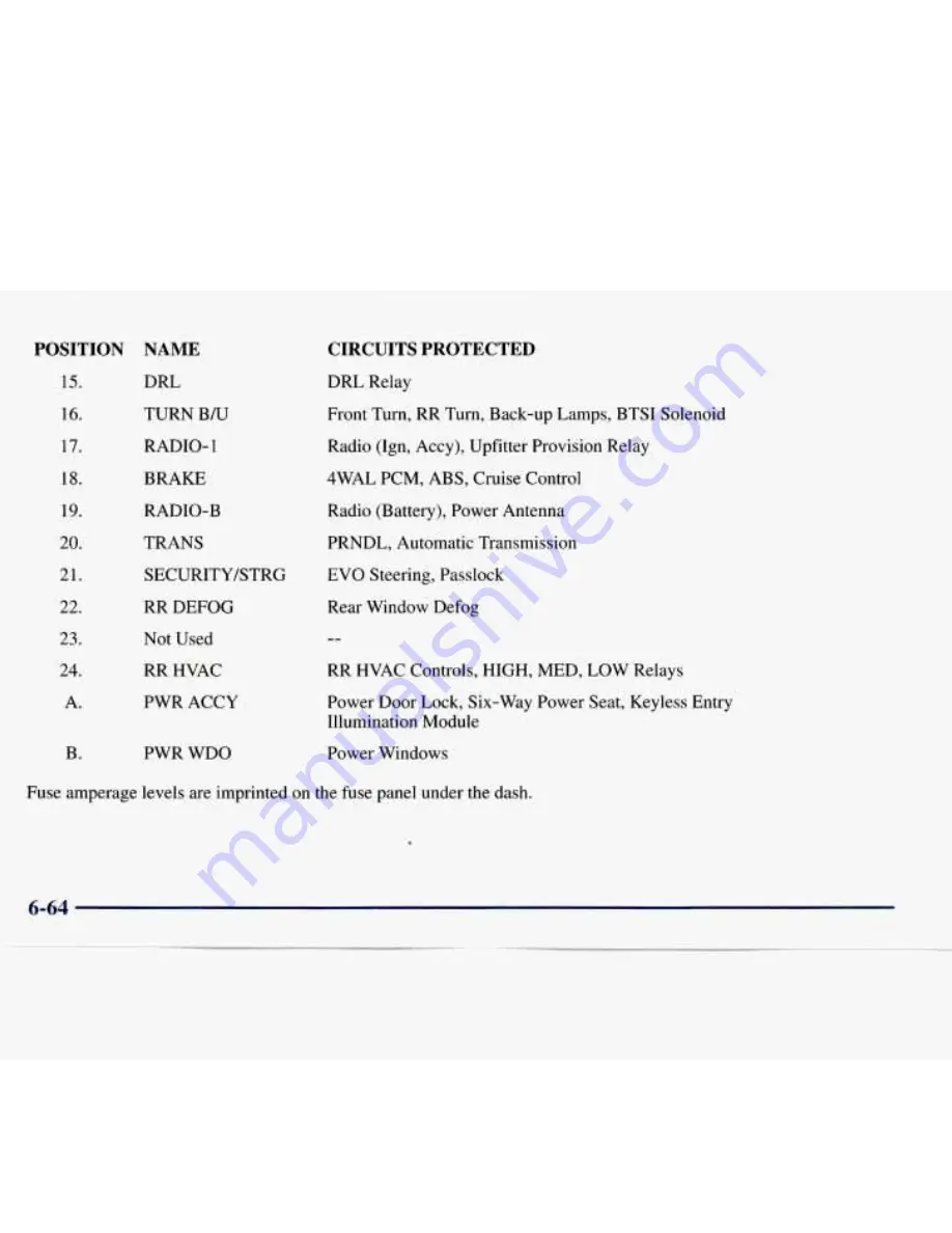 Chevrolet 1998 Express Owner'S Manual Download Page 303