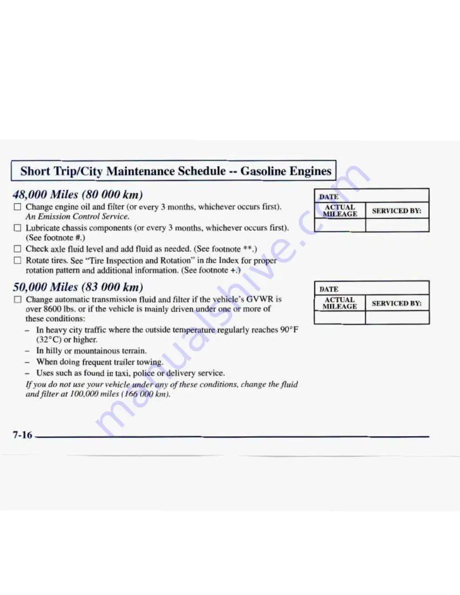 Chevrolet 1998 Express Owner'S Manual Download Page 327