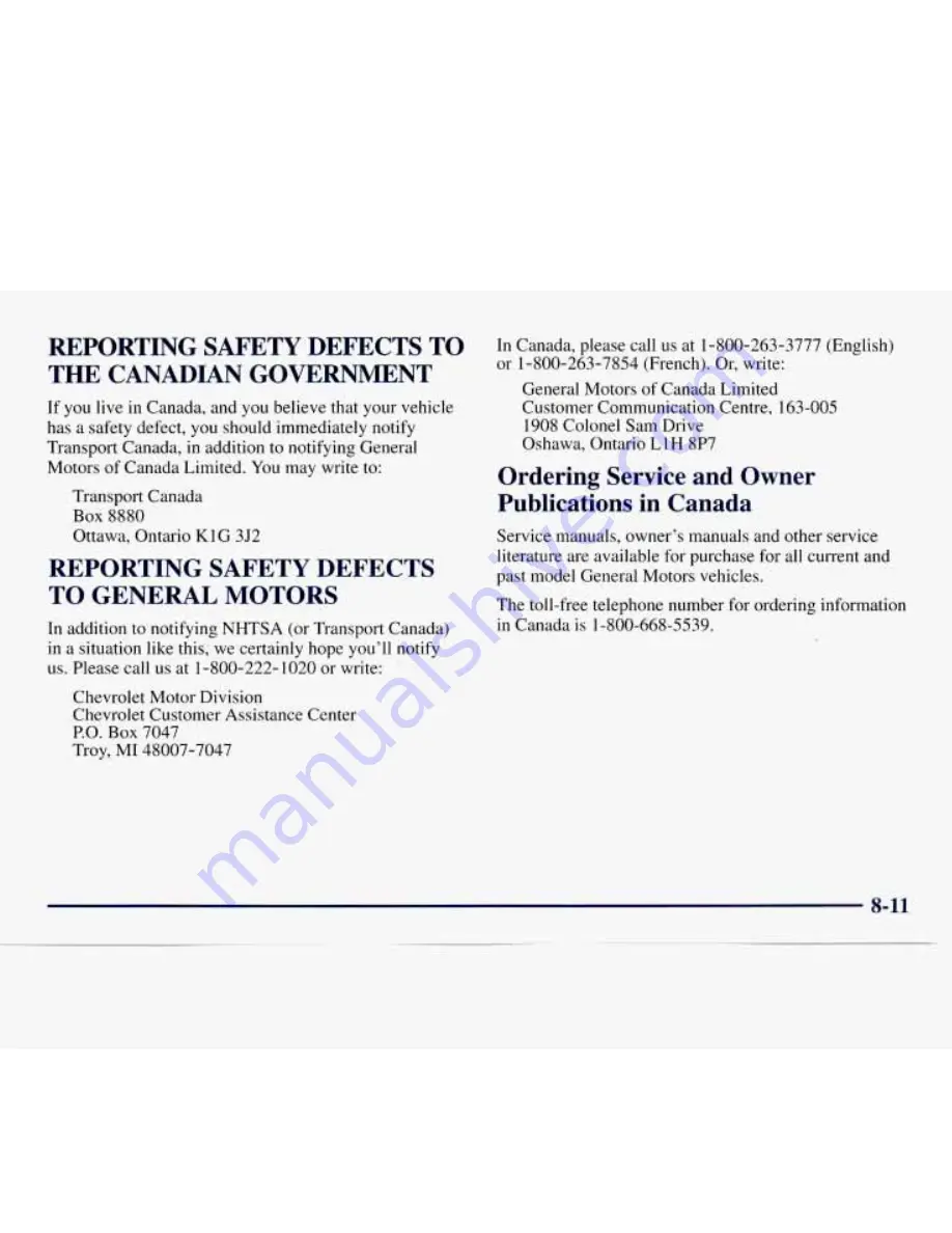 Chevrolet 1998 Express Owner'S Manual Download Page 370