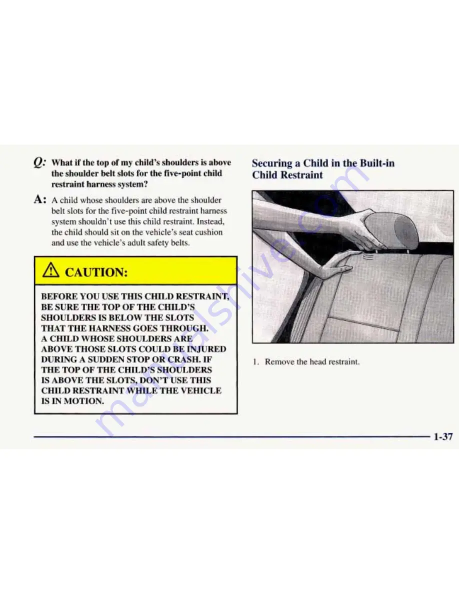 Chevrolet 1998 Prizm Owner'S Manual Download Page 51