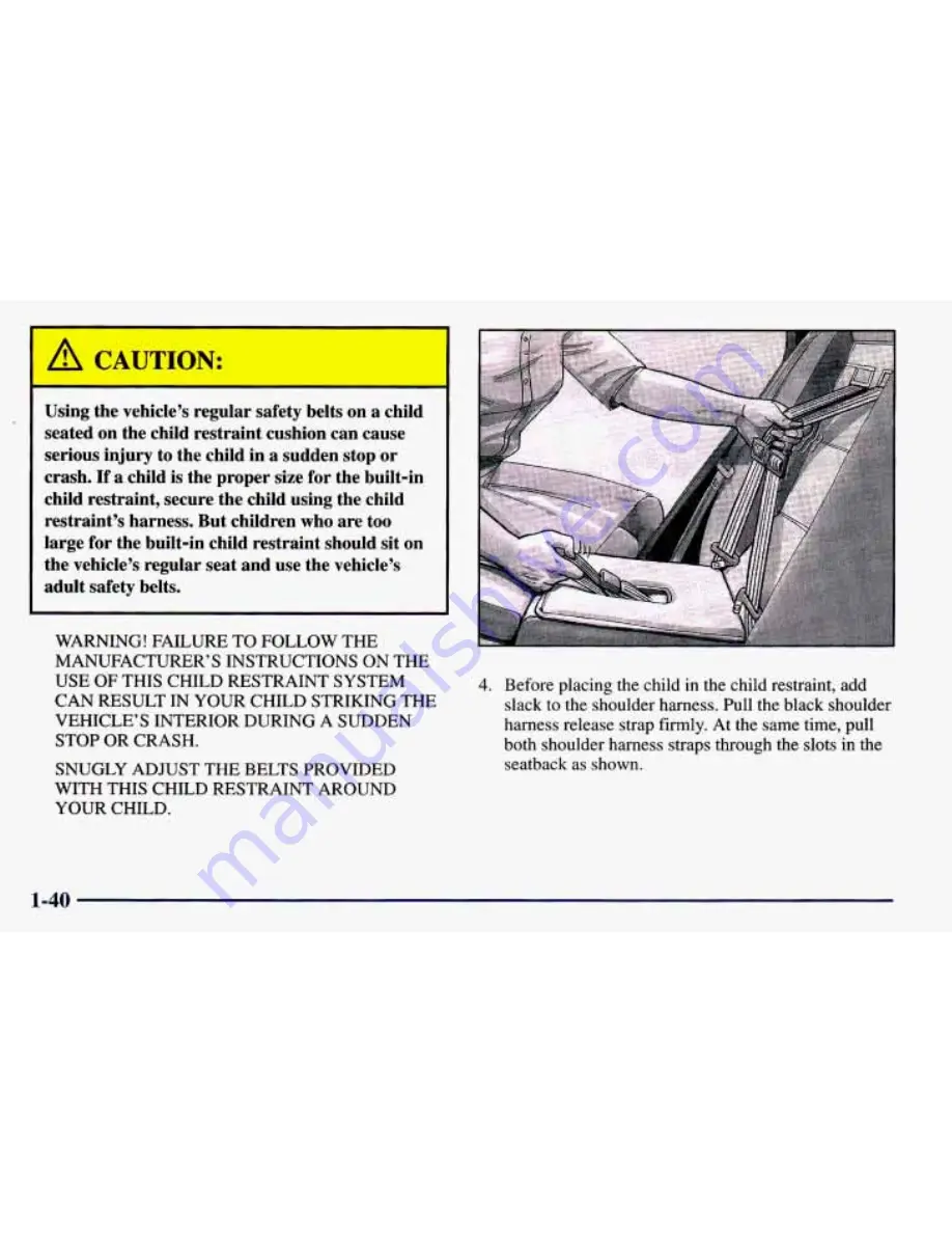 Chevrolet 1998 Prizm Owner'S Manual Download Page 54