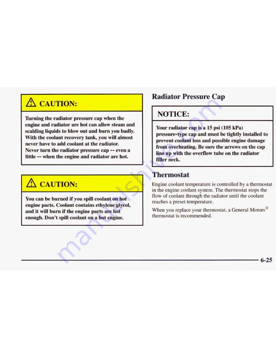 Chevrolet 1998 Prizm Owner'S Manual Download Page 251