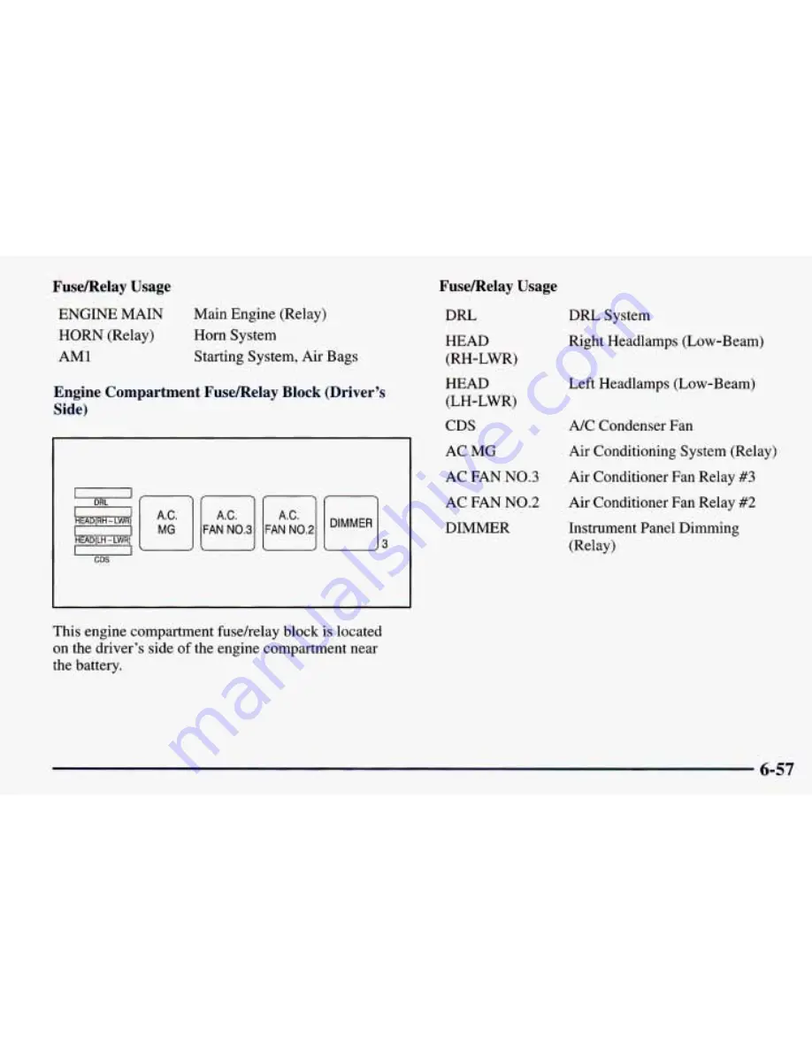 Chevrolet 1998 Prizm Owner'S Manual Download Page 283