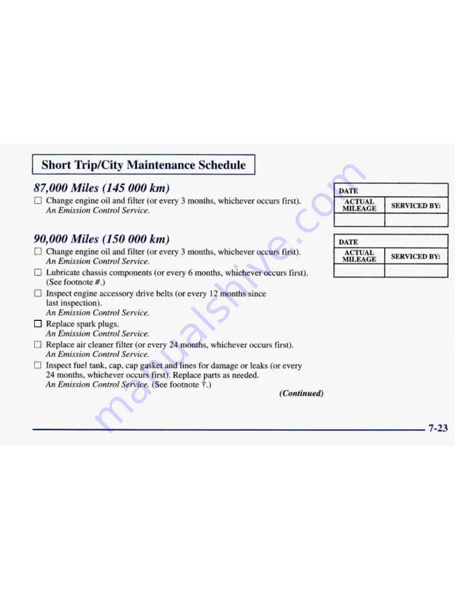 Chevrolet 1998 Prizm Owner'S Manual Download Page 309