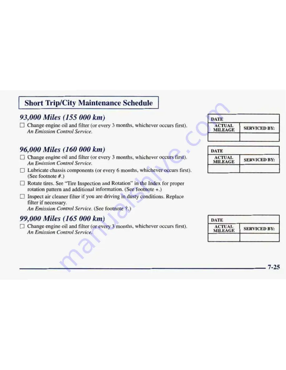 Chevrolet 1998 Prizm Owner'S Manual Download Page 311