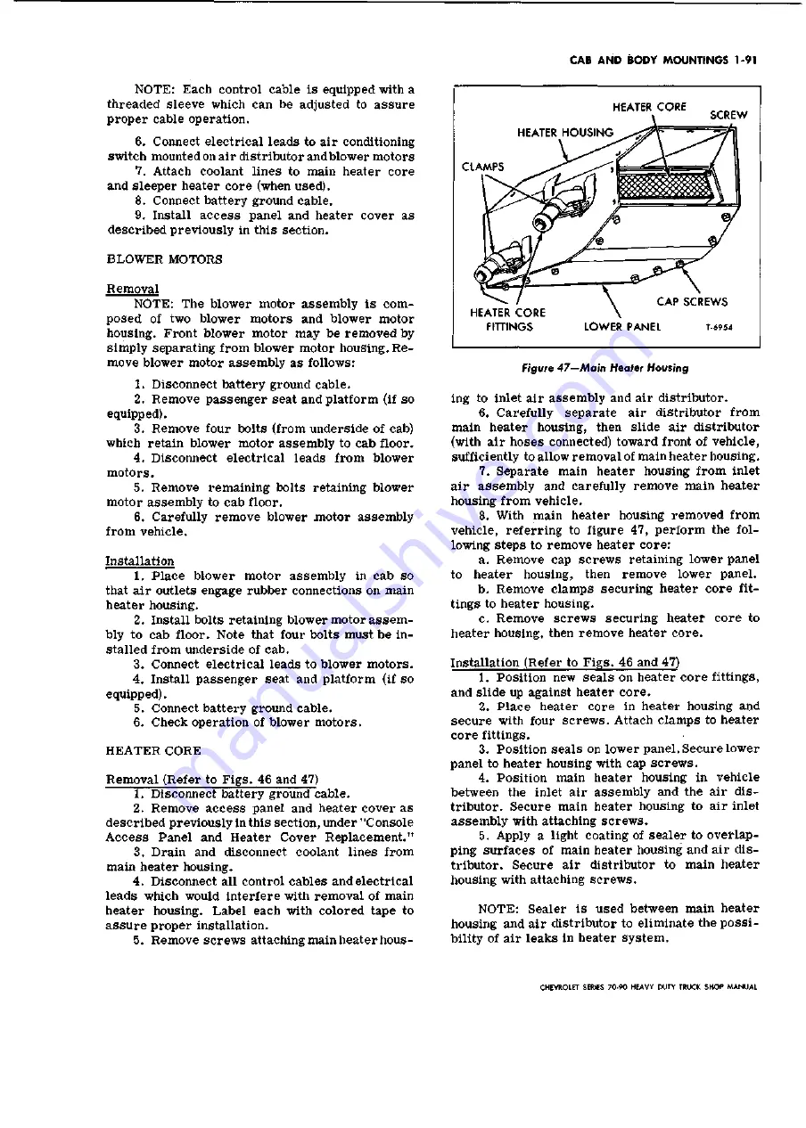 Chevrolet 70 Series 1970 Service Manual Download Page 122