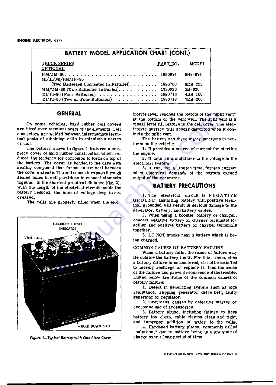 Chevrolet 70 Series 1970 Service Manual Download Page 543