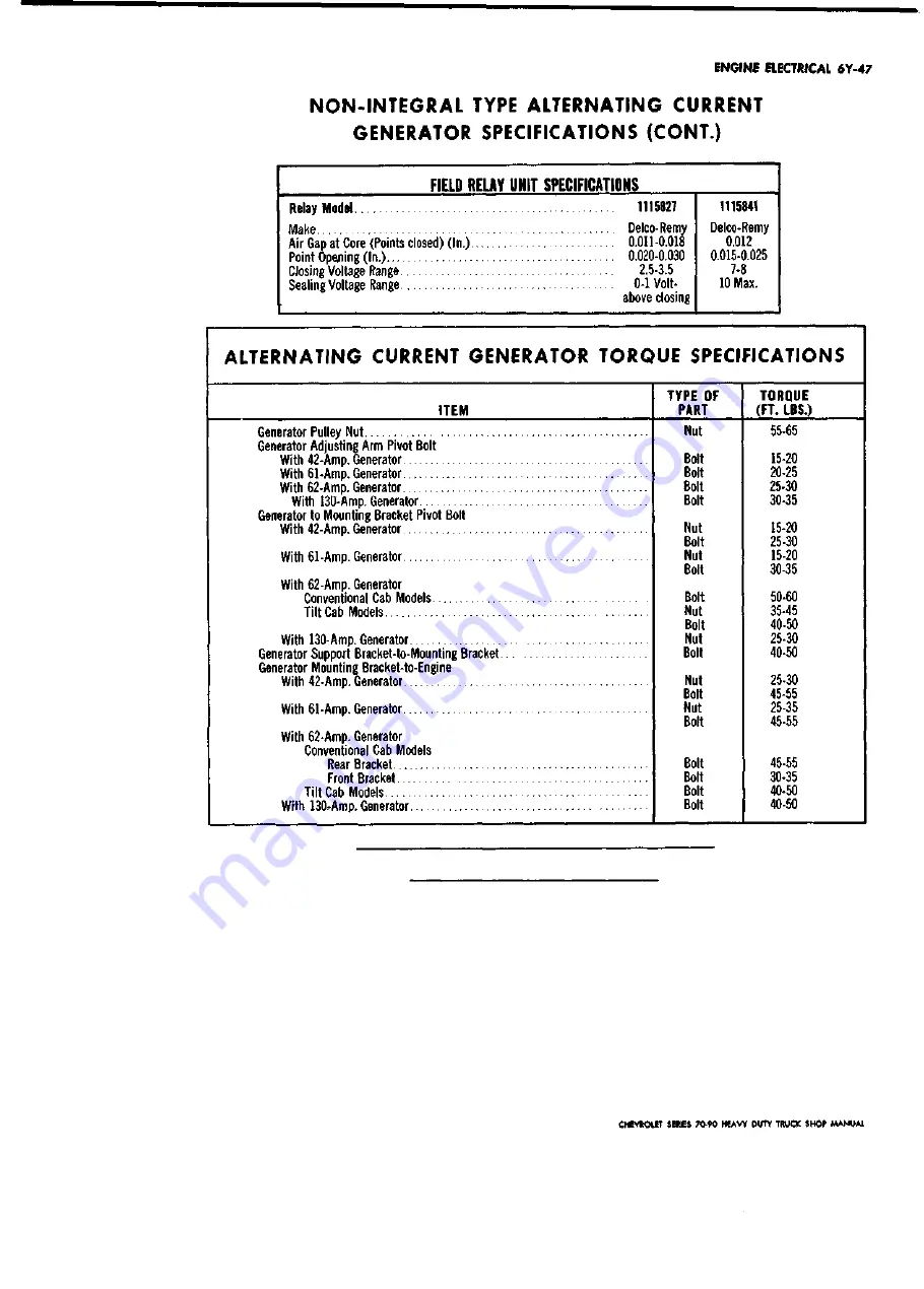 Chevrolet 70 Series 1970 Service Manual Download Page 588