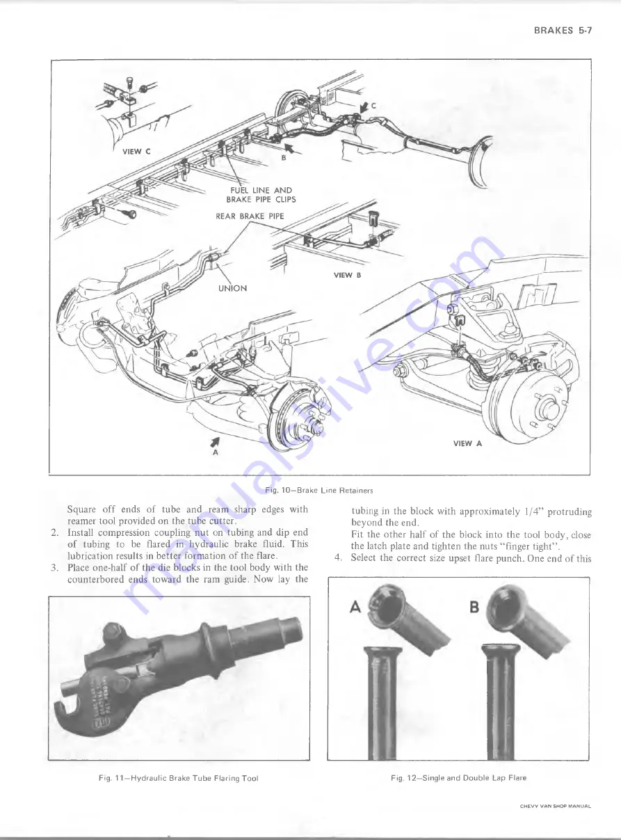 Chevrolet BEAUVILLE SPORTVAN G10 SERIES Service Manual Download Page 108