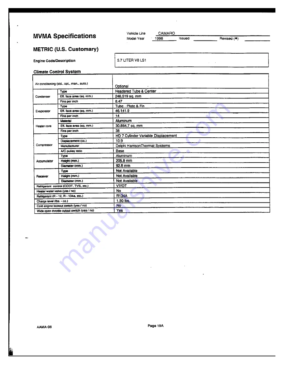 Chevrolet Camaro Coupe Manual Download Page 65