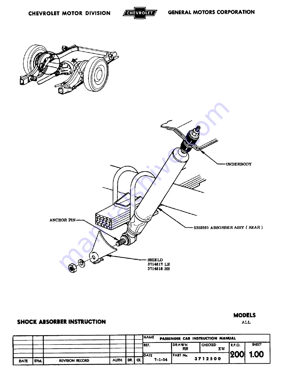 Chevrolet CHEVY-1955 - ASSEMBLY Assembly Manual Download Page 177