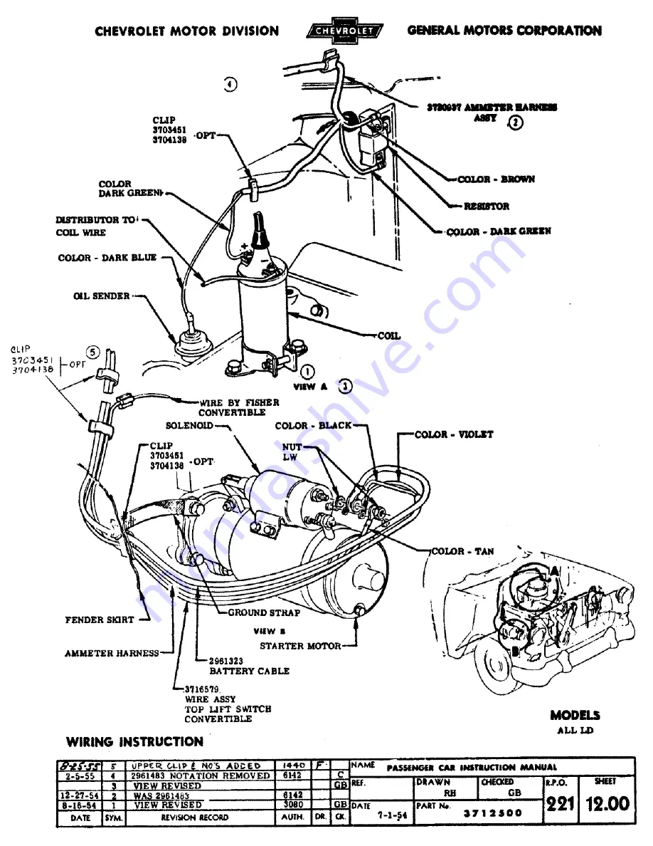 Chevrolet CHEVY-1955 - ASSEMBLY Assembly Manual Download Page 191