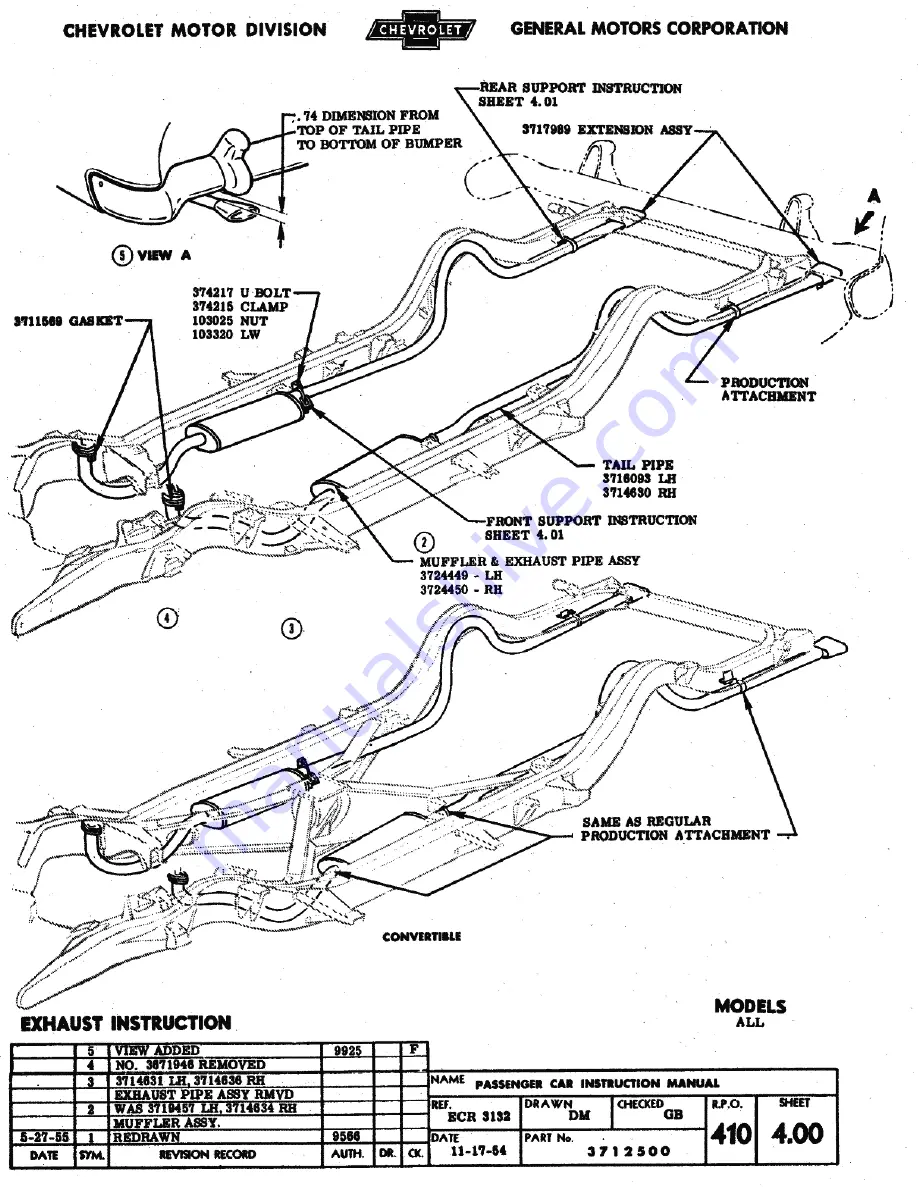 Chevrolet CHEVY-1955 - ASSEMBLY Assembly Manual Download Page 238