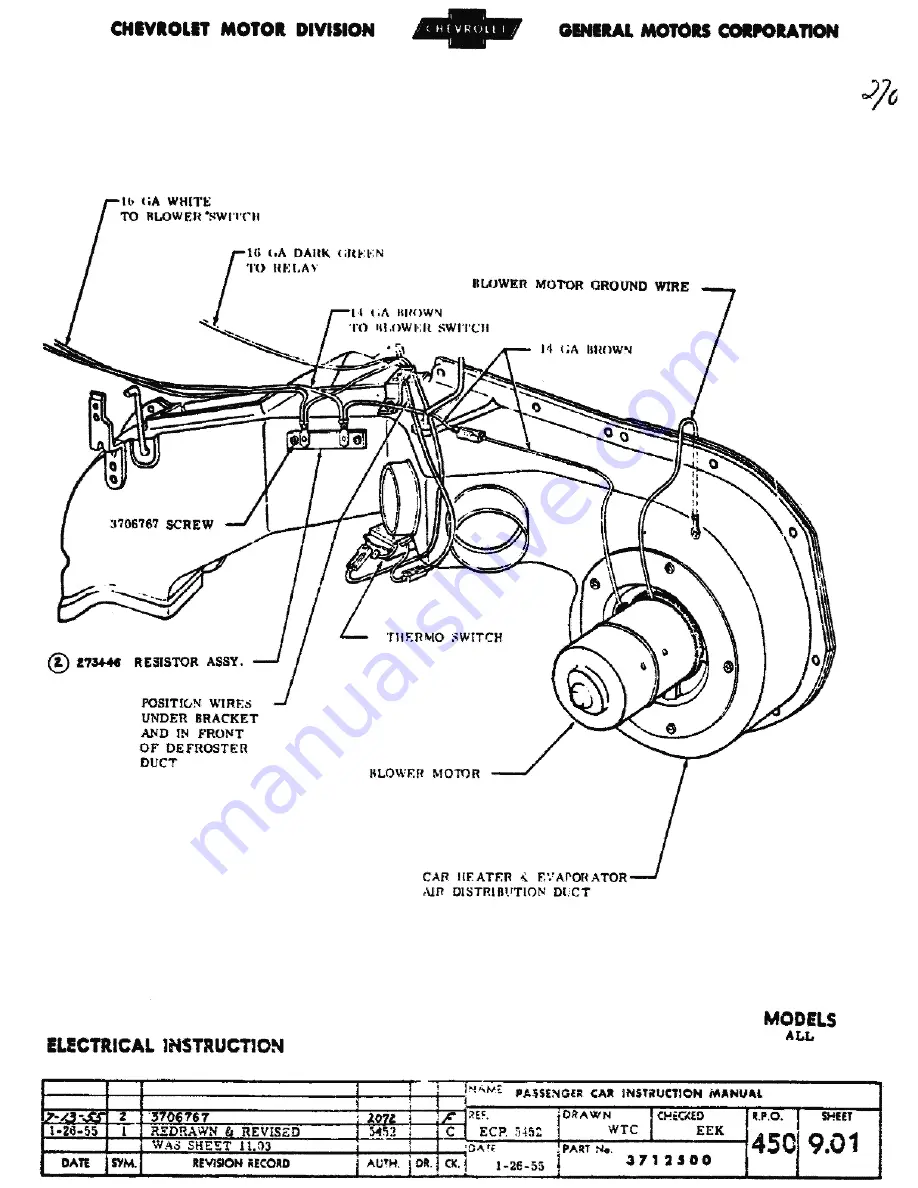 Chevrolet CHEVY-1955 - ASSEMBLY Assembly Manual Download Page 261