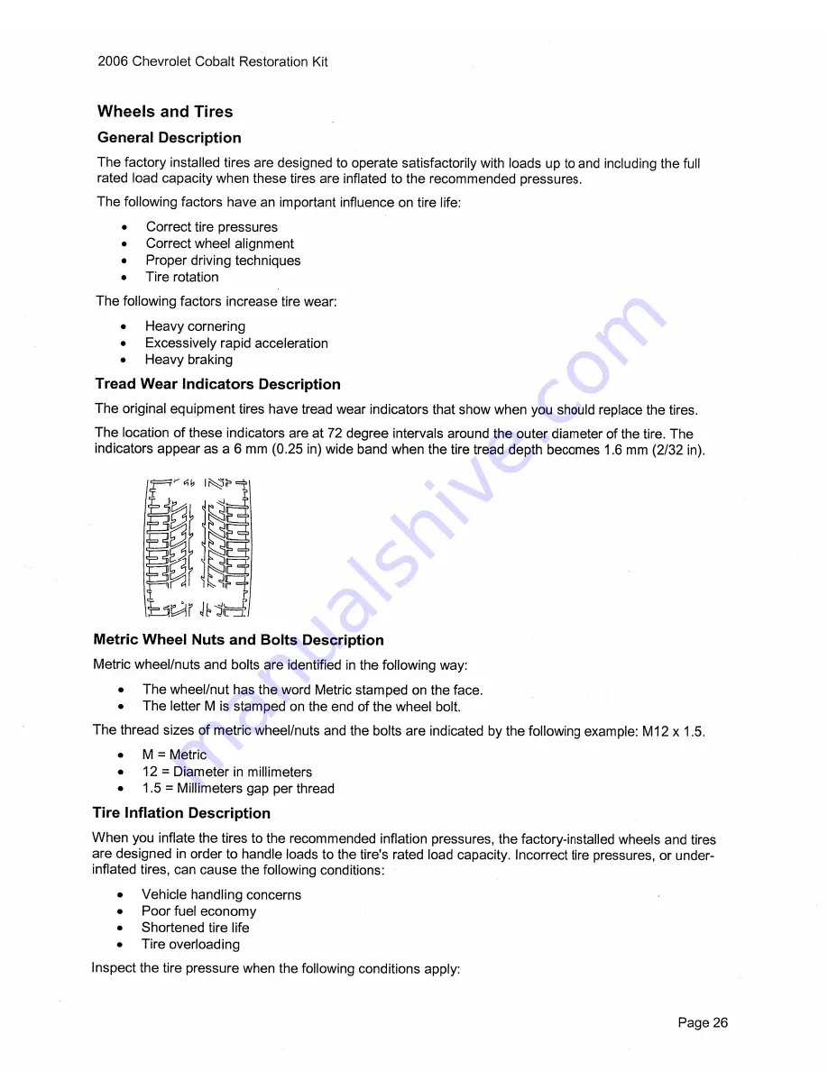 Chevrolet Cobalt 2006 Series Owner'S Manual Download Page 36