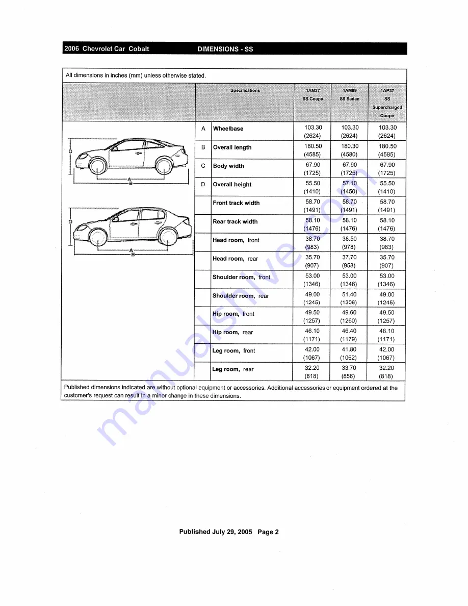 Chevrolet Cobalt 2006 Series Owner'S Manual Download Page 149