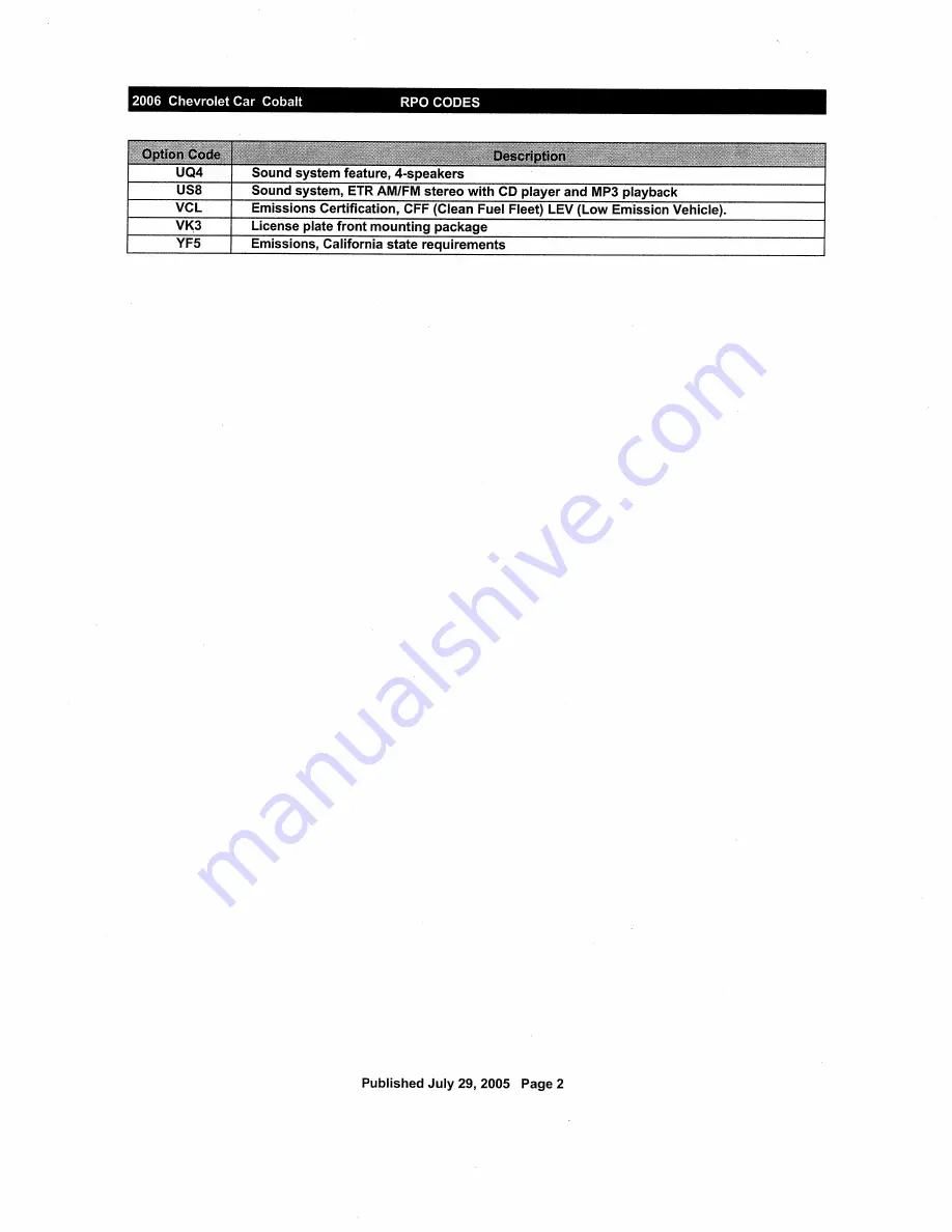 Chevrolet Cobalt 2006 Series Скачать руководство пользователя страница 155