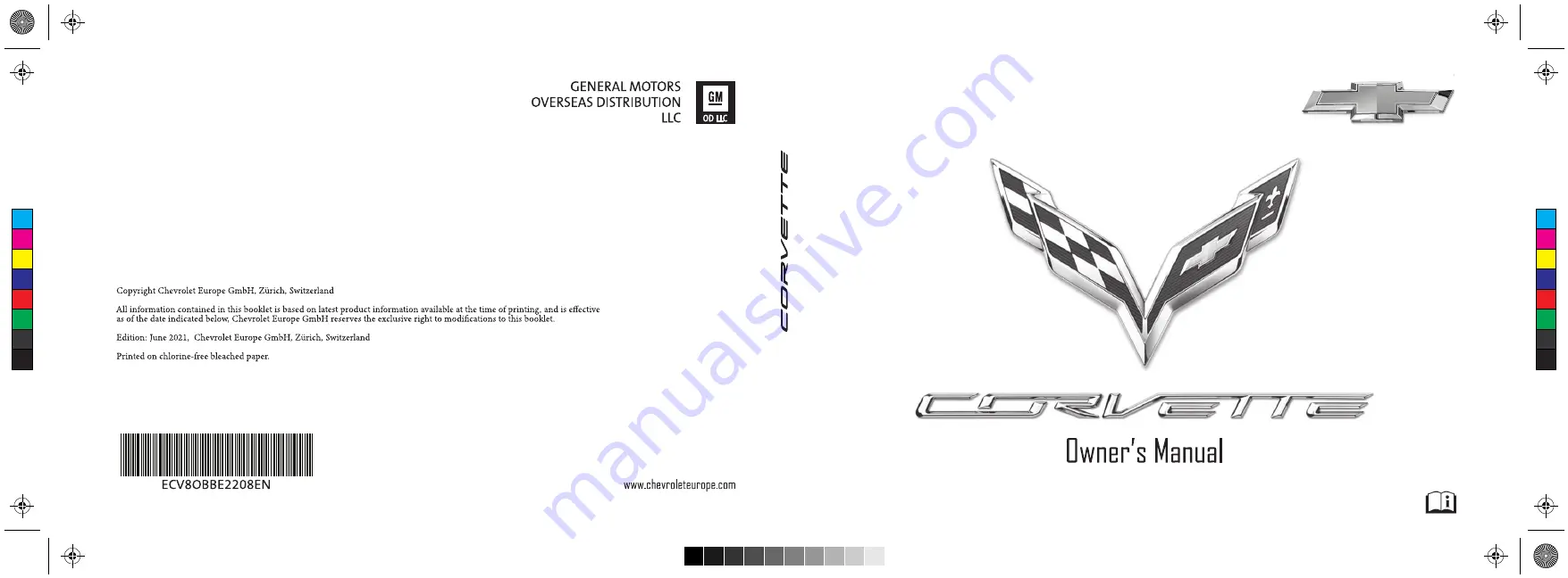 Chevrolet CORVETTE Owner'S Manual Download Page 1