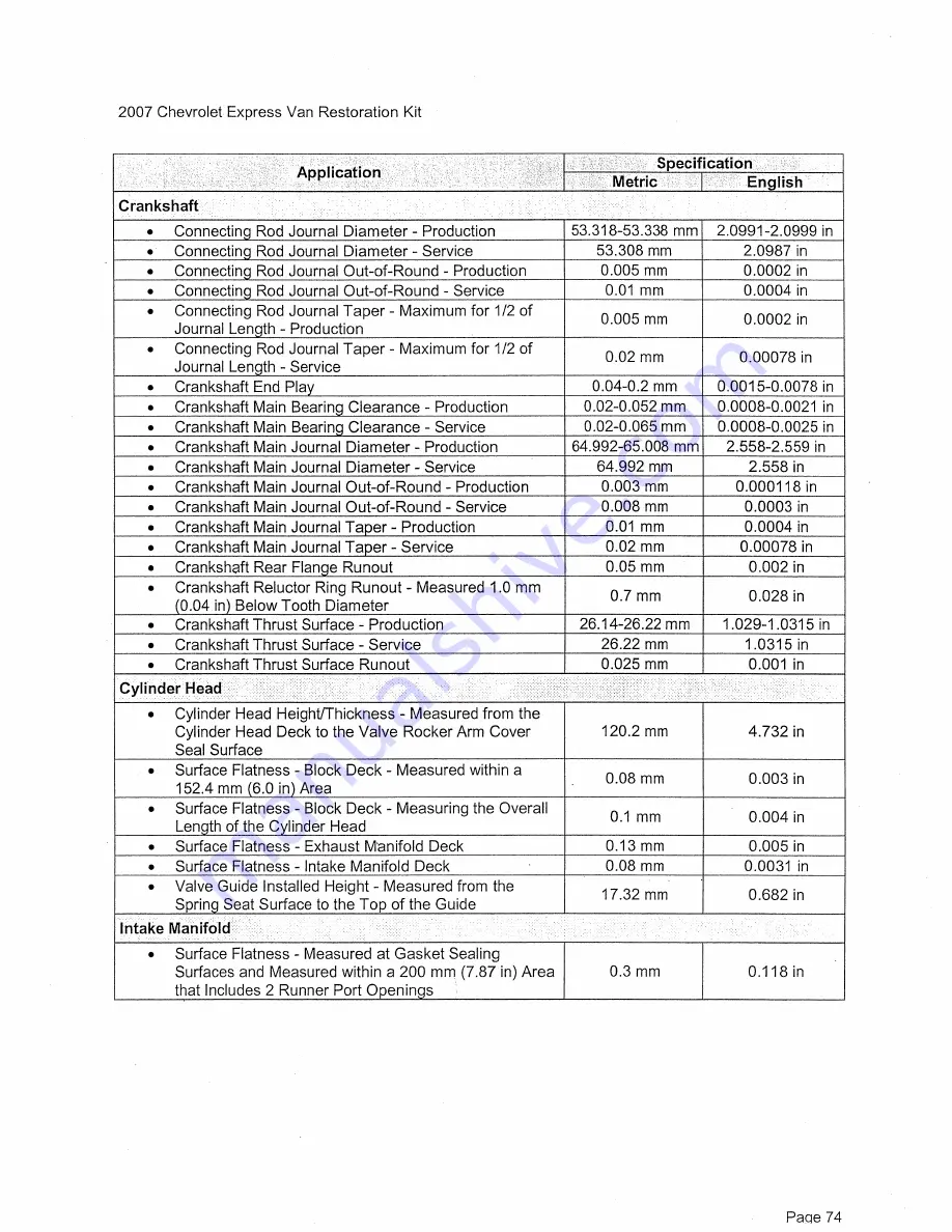 Chevrolet express van 2007 Owner'S Manual Download Page 84