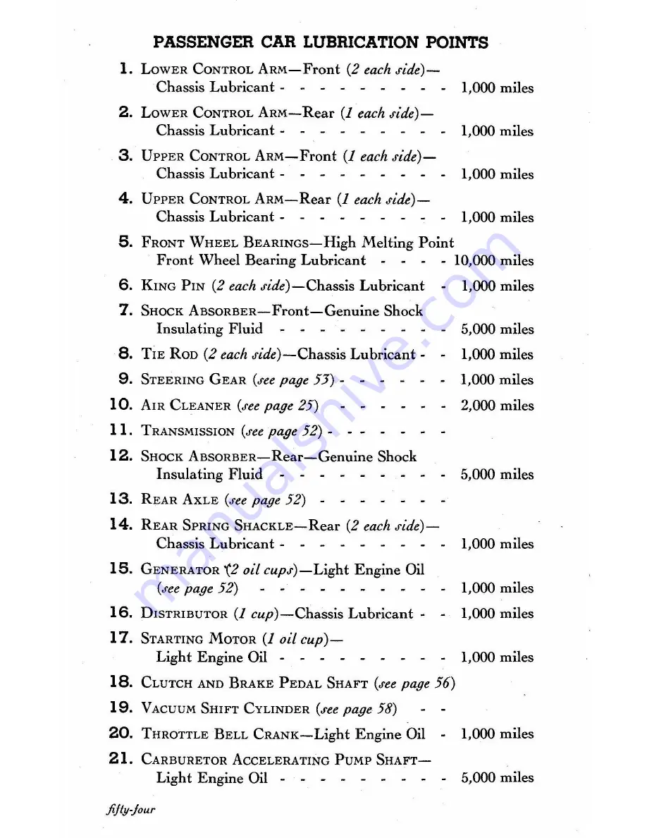 Chevrolet Fleetmaster Series 1947 Owner'S Manual Download Page 56