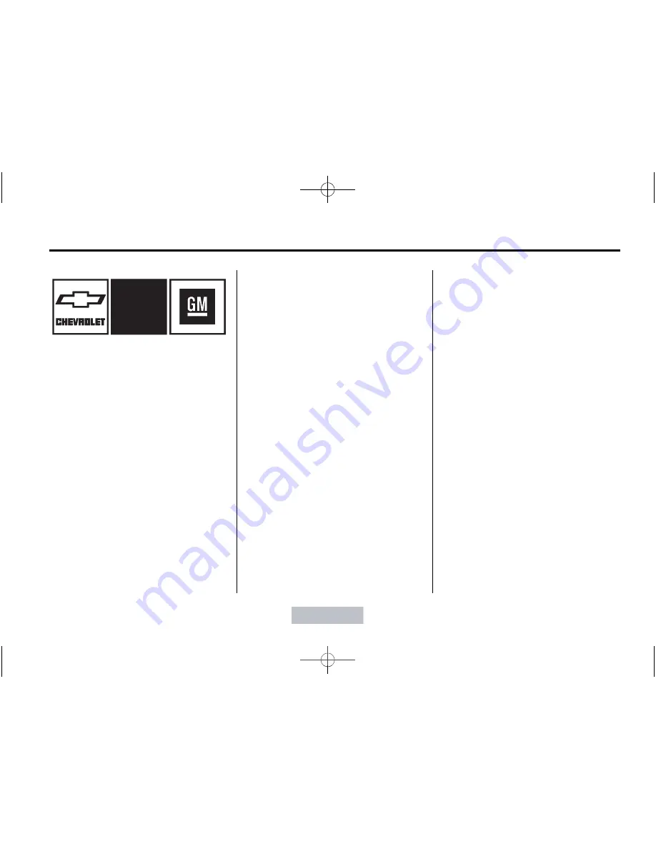 Chevrolet Impala 2012 Owner'S Manual Download Page 3