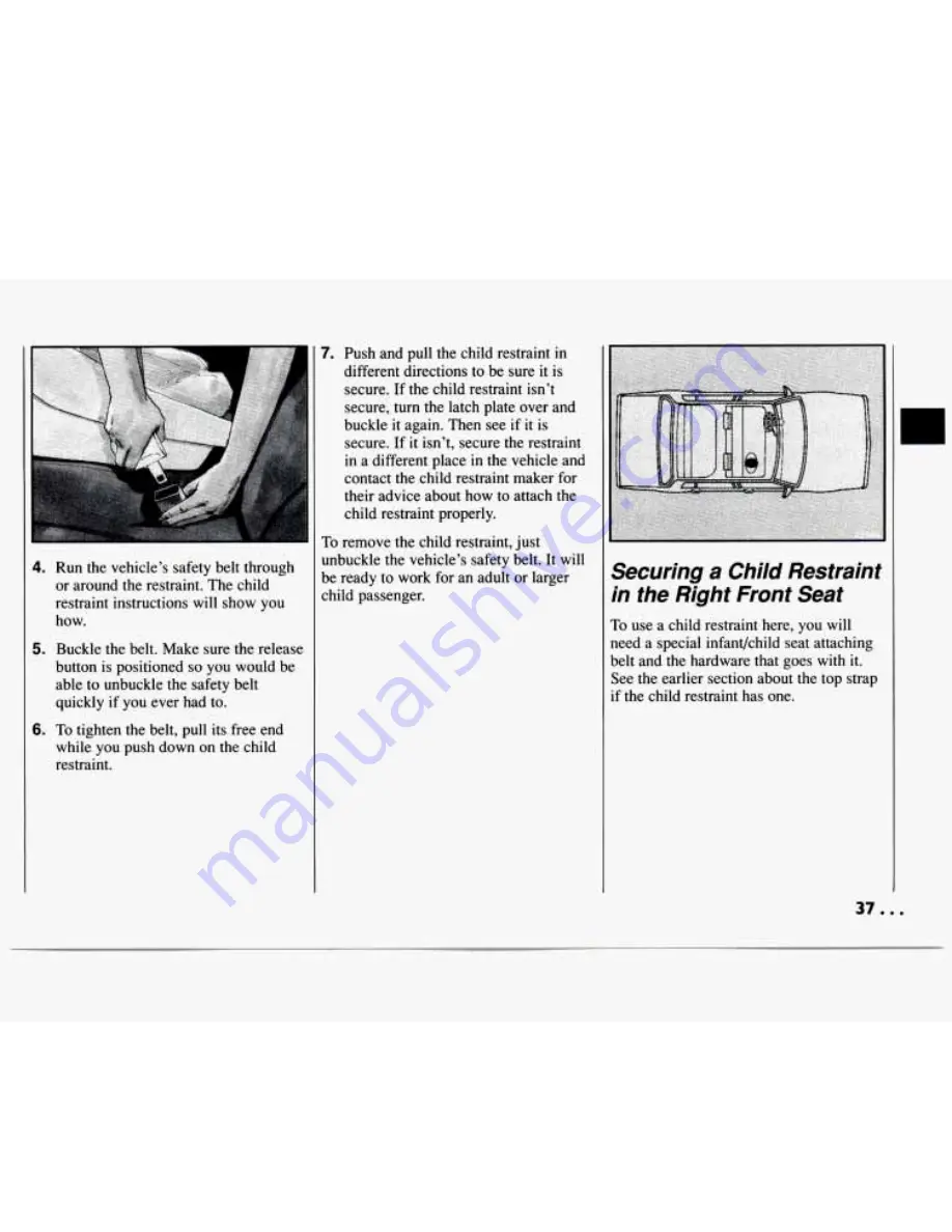 Chevrolet LUMINA 1994 Owner'S Manual Download Page 39