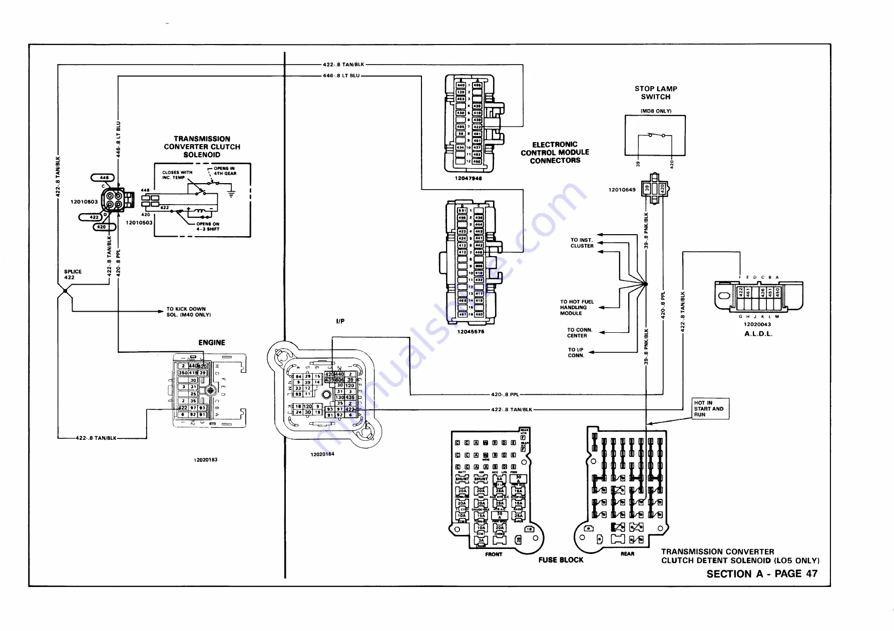 Chevrolet P 1989 Wiring Diagrams Download Page 55