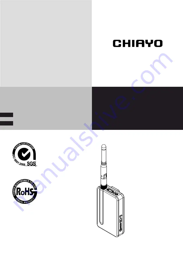 Chiayo DCT-611 Operation Manual Download Page 1