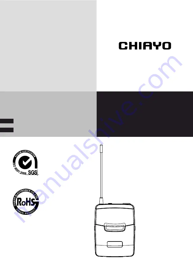 Chiayo NB-3100 Operation Manual Download Page 1