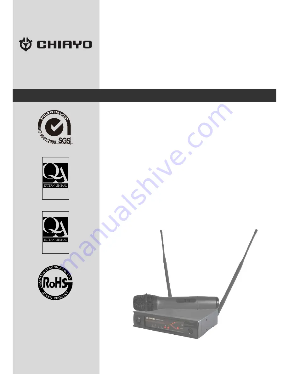 Chiayo SDR-5100 IrDA Operation Manual Download Page 1