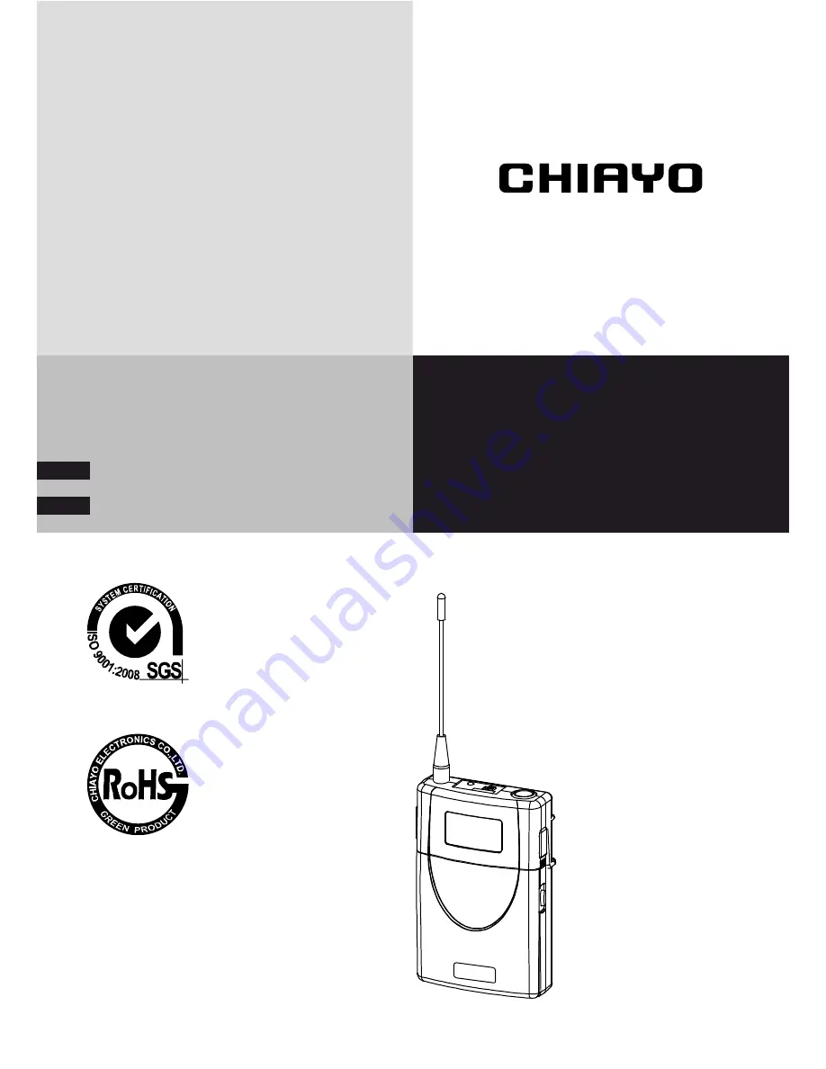 Chiayo SM-5016 Operation Manual Download Page 1