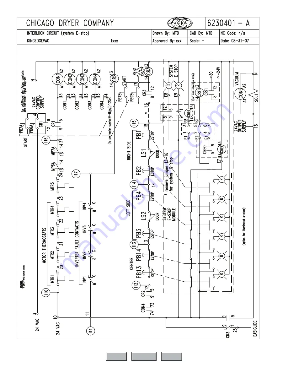 Chicago Dryer King Edge VAc Instruction Manual Download Page 278