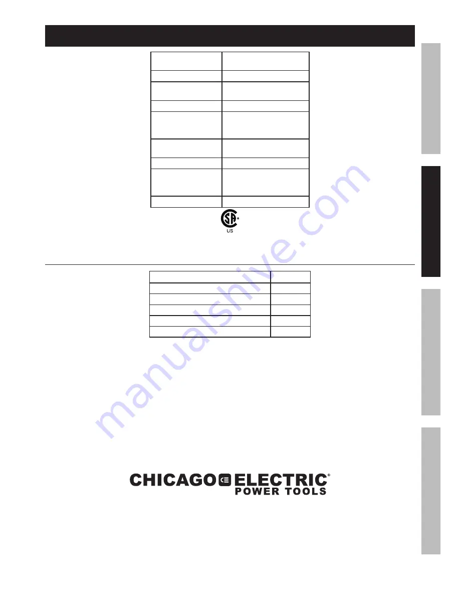 Chicago Electric 61972 Owner'S And Safety Manual Download Page 7