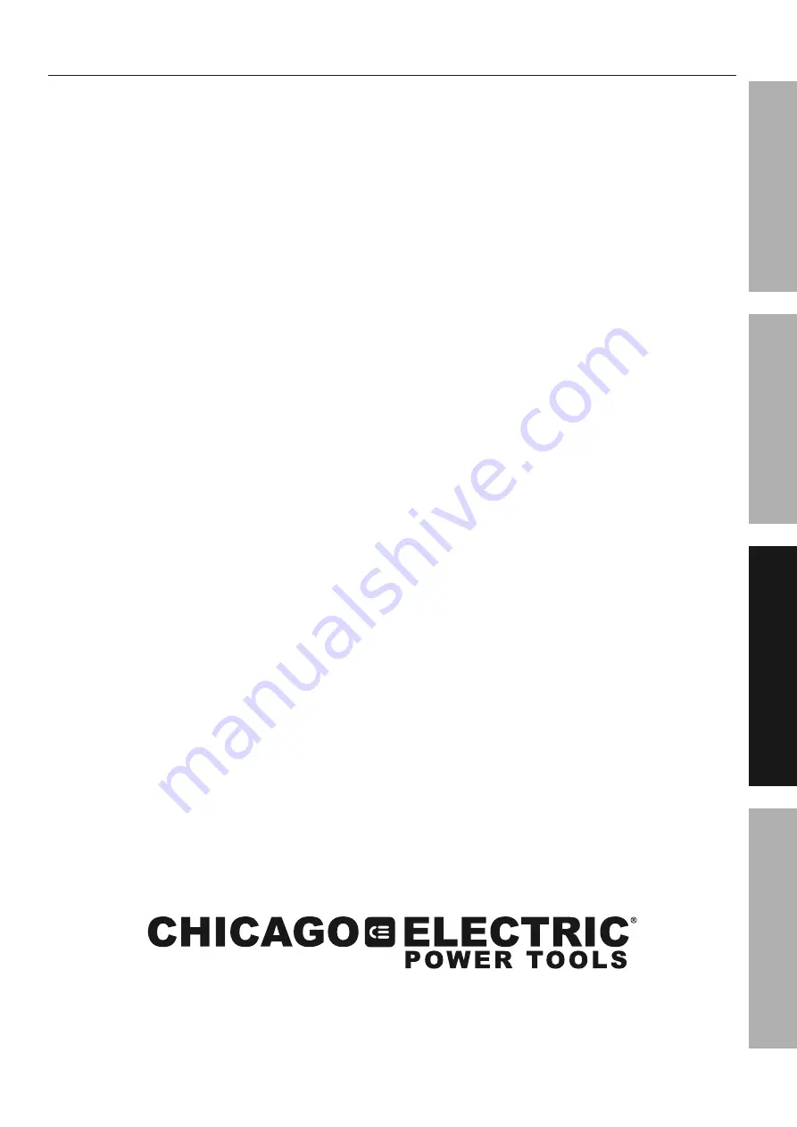 Chicago Electric 62297 Owner'S Manual & Safety Instructions Download Page 15