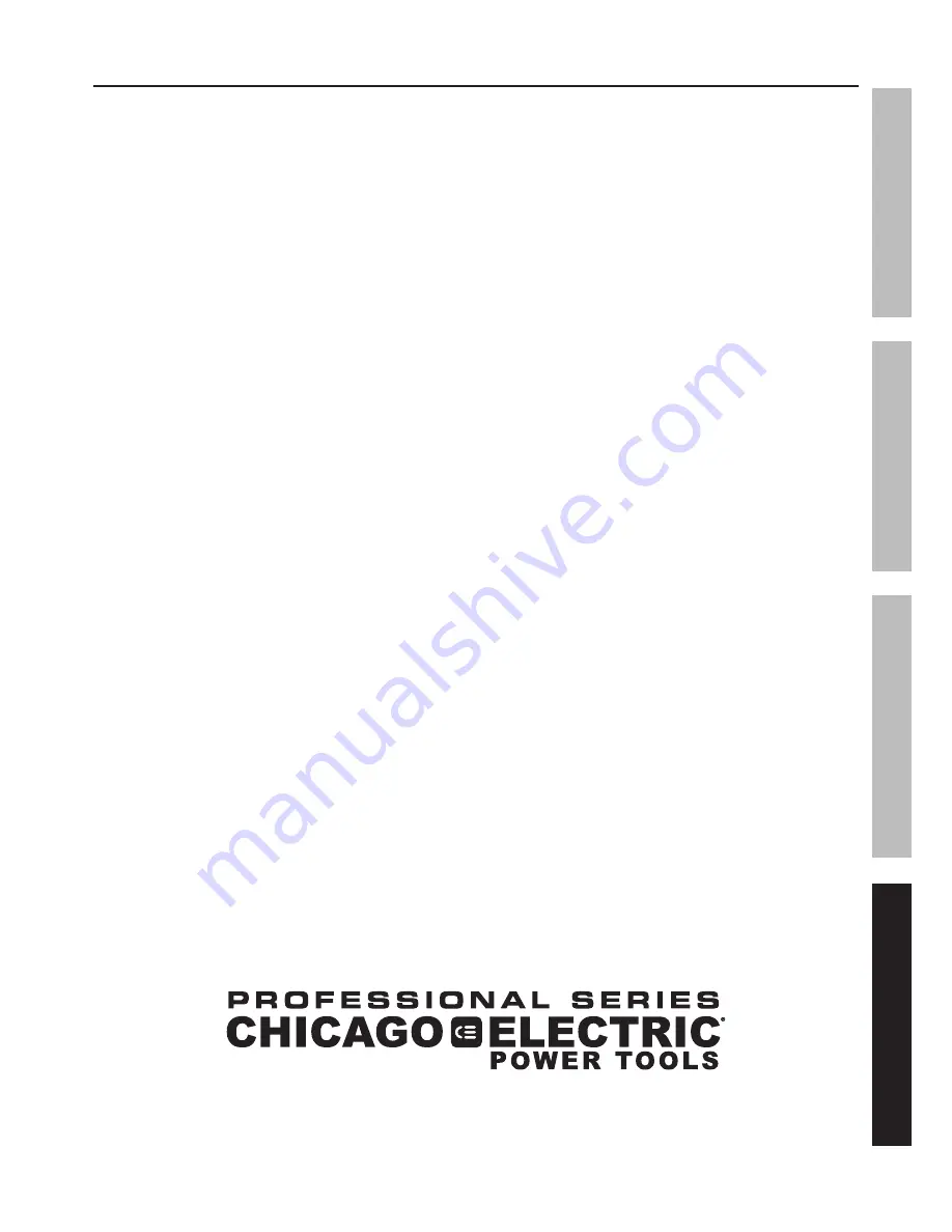 Chicago Electric 69820 Скачать руководство пользователя страница 13