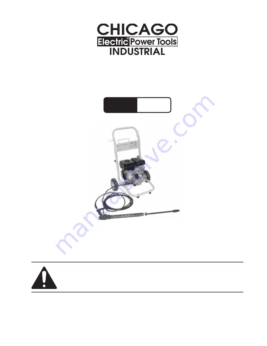 Chicago Electric 91142 Скачать руководство пользователя страница 1