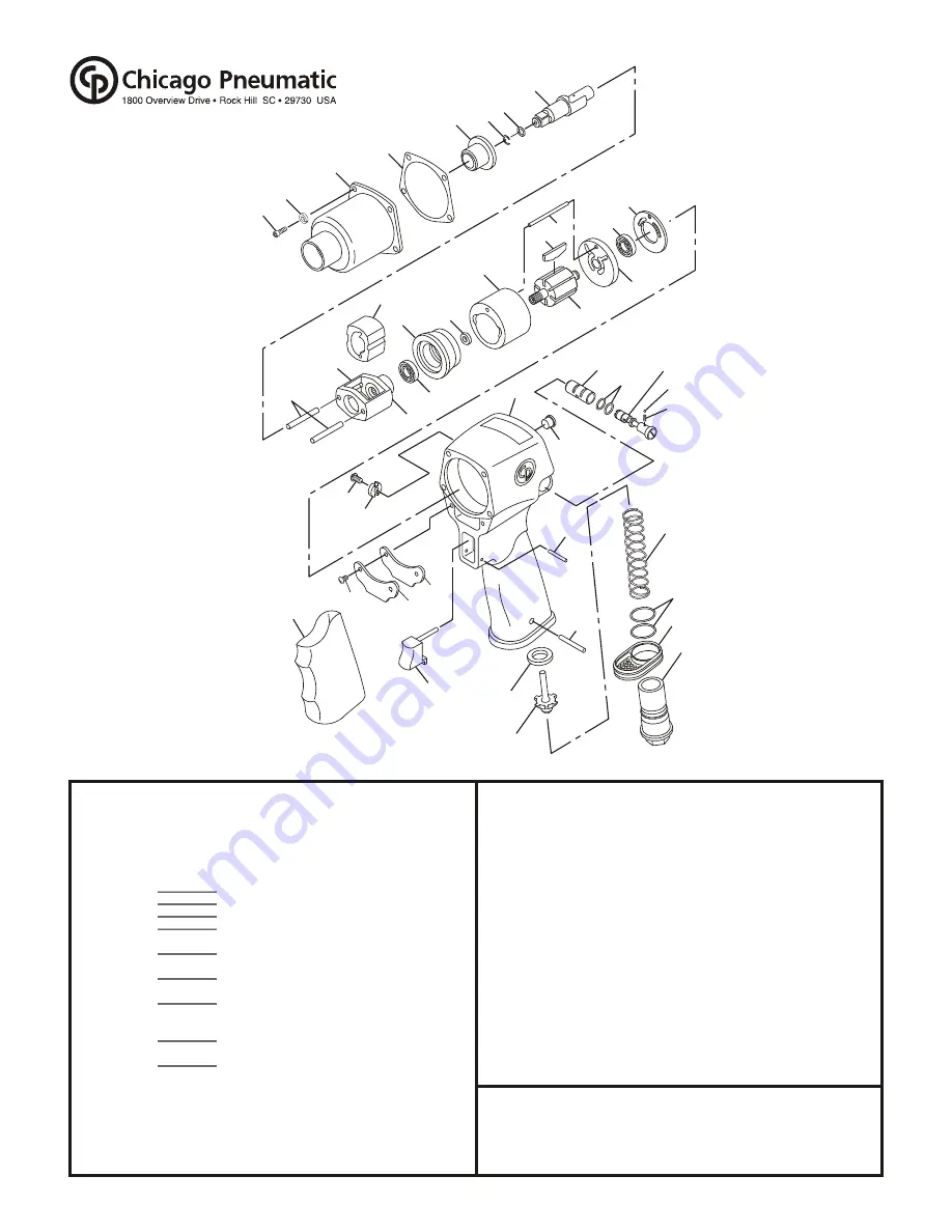 Chicago Pneumatic CP-6300-RSR Instruction Manual Download Page 13