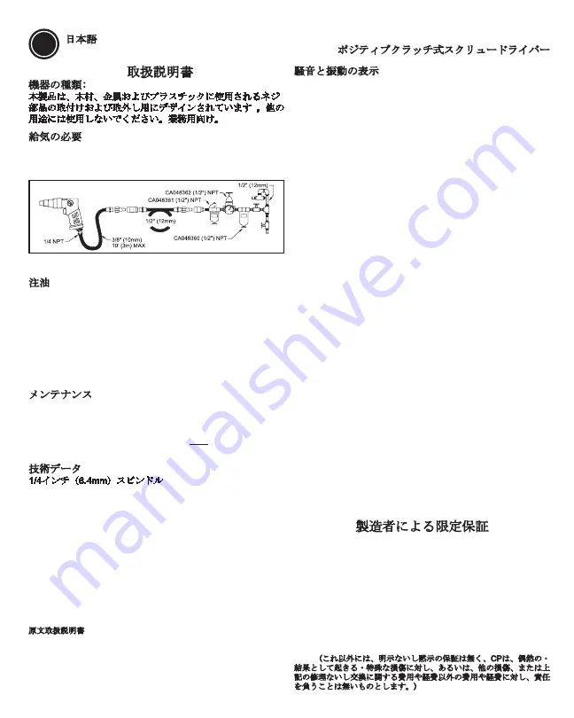 Chicago Pneumatic CP2780 Operator'S Manual Download Page 24