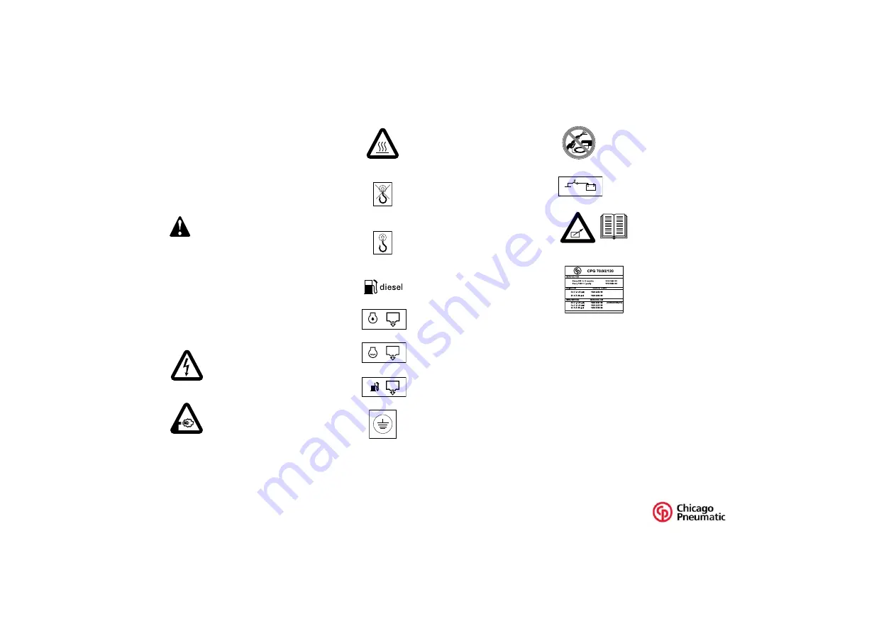 Chicago Pneumatic CPG 90-120 JD Instruction Manual Download Page 13