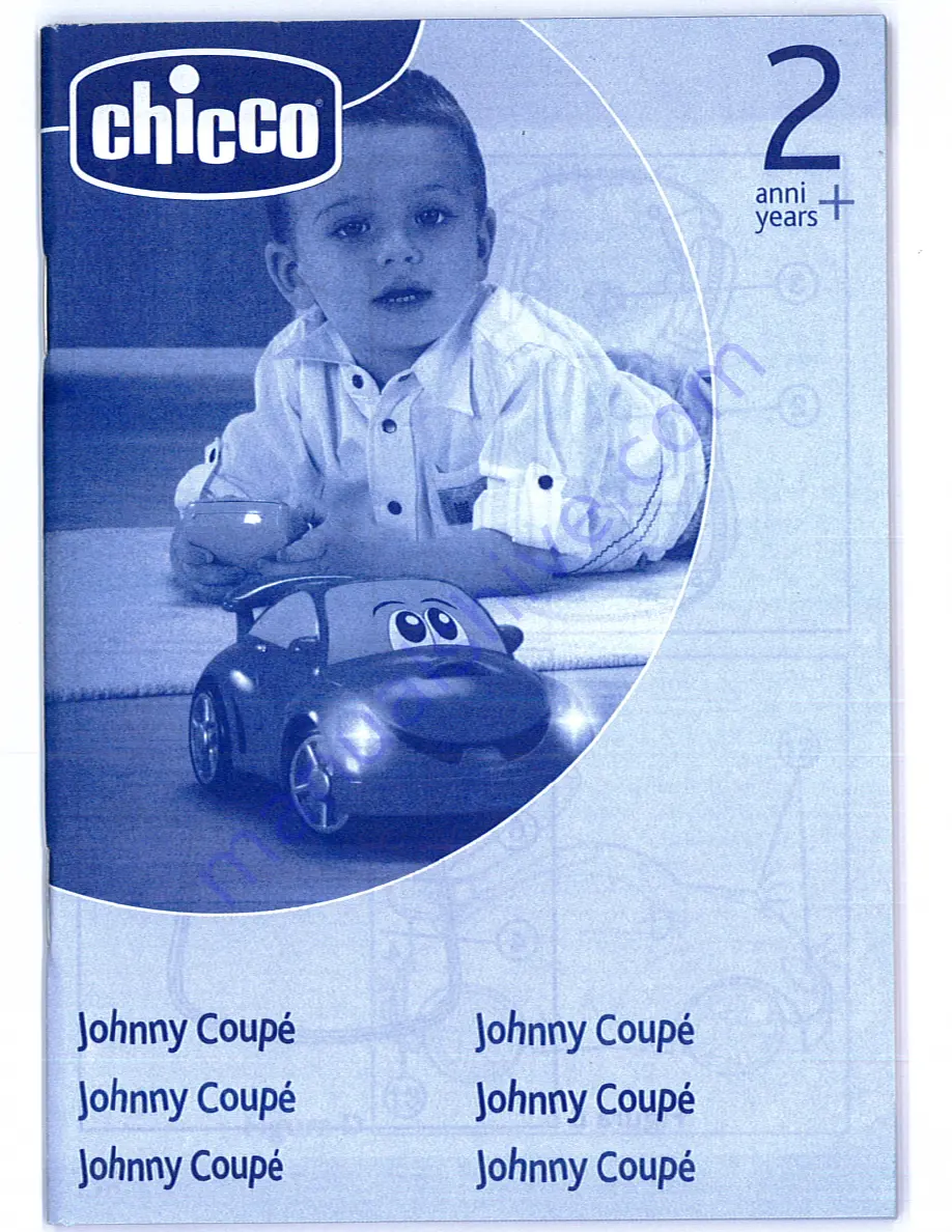 Chicco 00060952000070 - Radio Control Johnny Coupe Скачать руководство пользователя страница 1