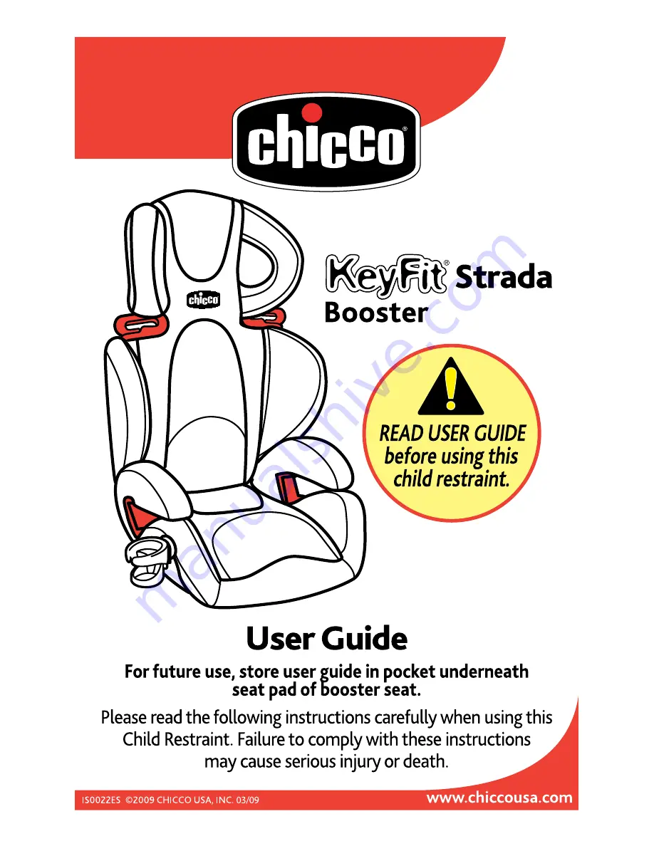 Chicco KEYFIT STRADA Скачать руководство пользователя страница 1