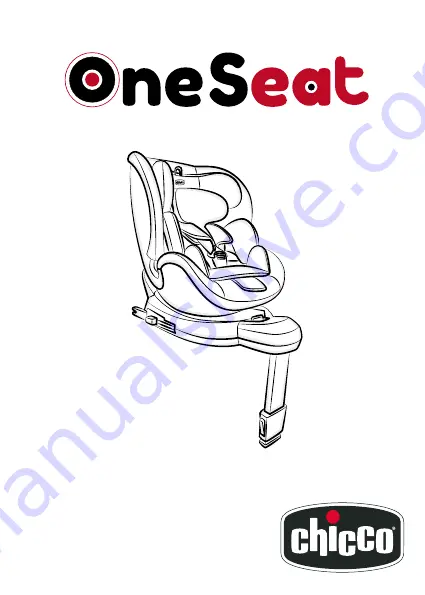 Chicco OneSeat Скачать руководство пользователя страница 1