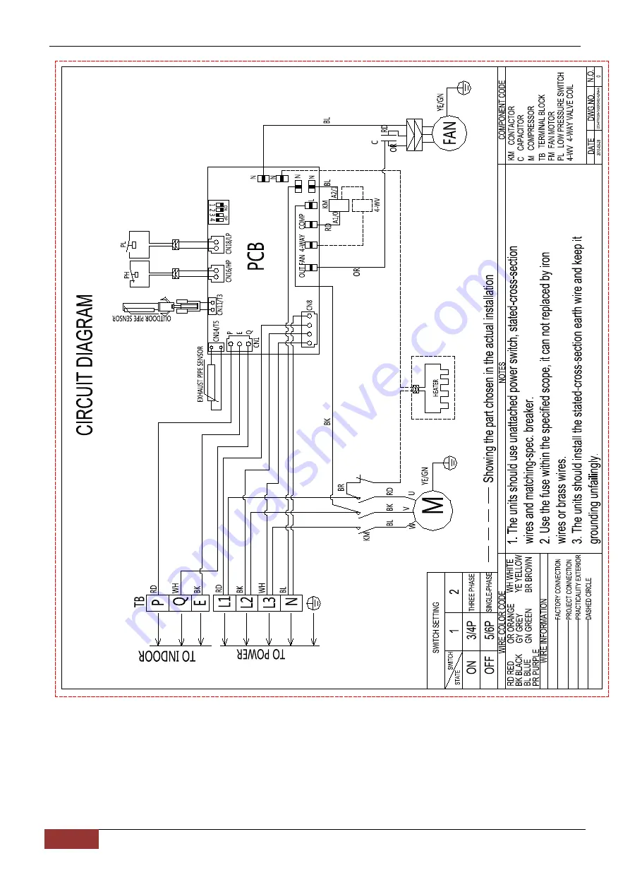 Chigo CCA-18CR1 Technical Manual Download Page 135